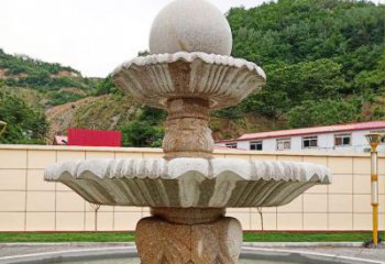 信阳精致莲花石雕喷泉，添点艺术气息