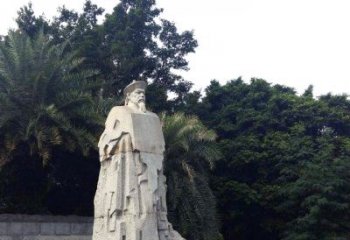 信阳林则徐石雕塑，融合古典韵味与现代气息