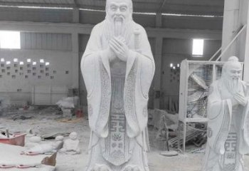 信阳精美的孔子雕像，精雕细琢，彰显文明之美