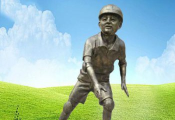 信阳领雕塑：儿童公园里的铜雕精灵