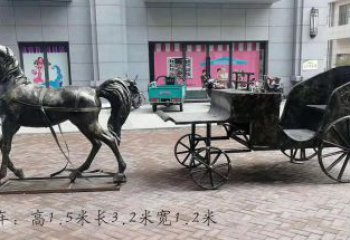 信阳古典马车雕塑，精致传承礼仪之魂