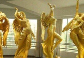 信阳西方天使雕塑，精美绝伦