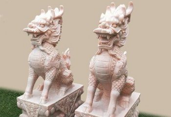 信阳门口看门神兽麒麟石雕