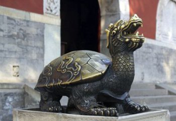 信阳弥勒佛坐赑屃雕塑，神秘而古老