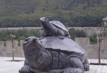 信阳中领雕塑母子乌龟公园石雕
