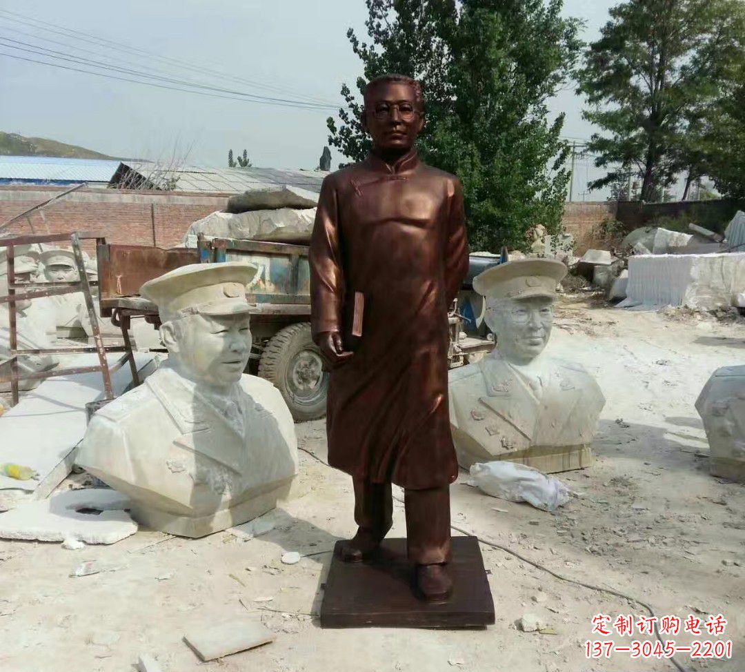 信阳匠心精神打造经典陶行知雕塑