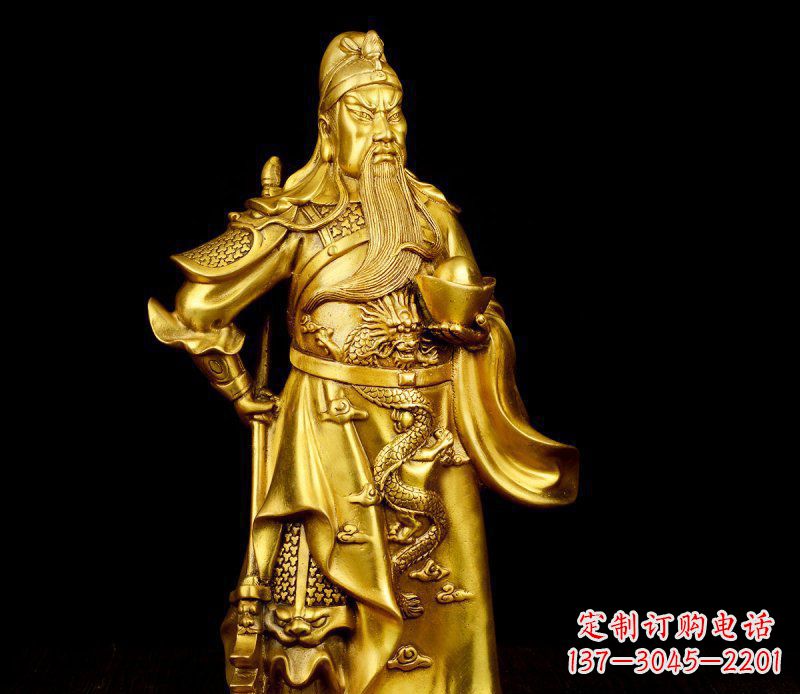 信阳关公铜雕,传承古典传统