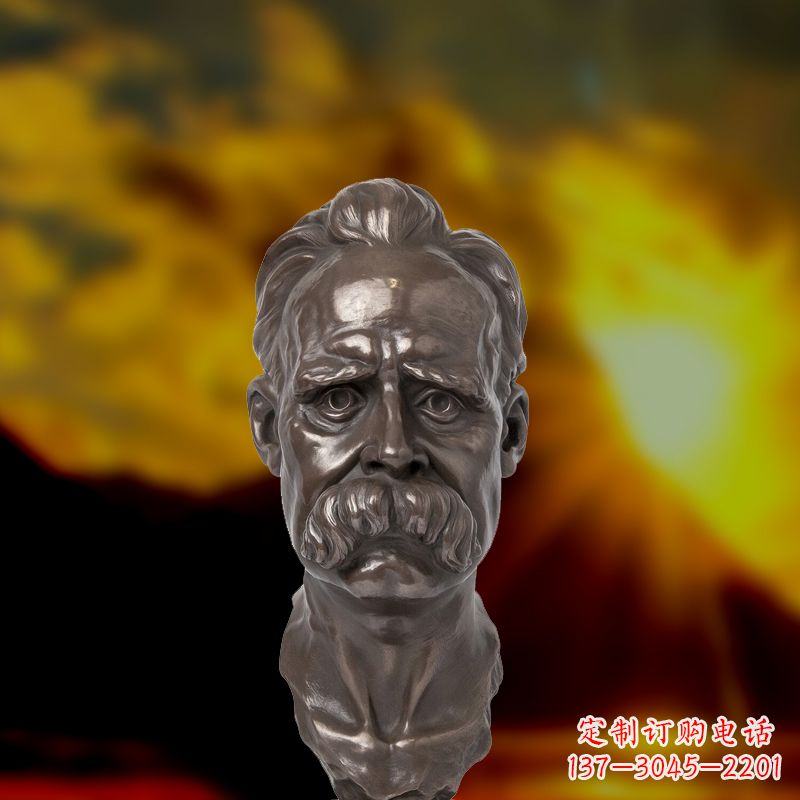 信阳尊贵的尼采铜雕头像