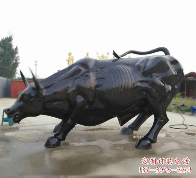 信阳定制牛铜雕塑,品质卓越!