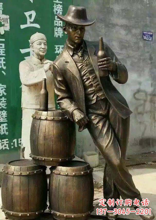 信阳精美高雅的牛仔铜雕