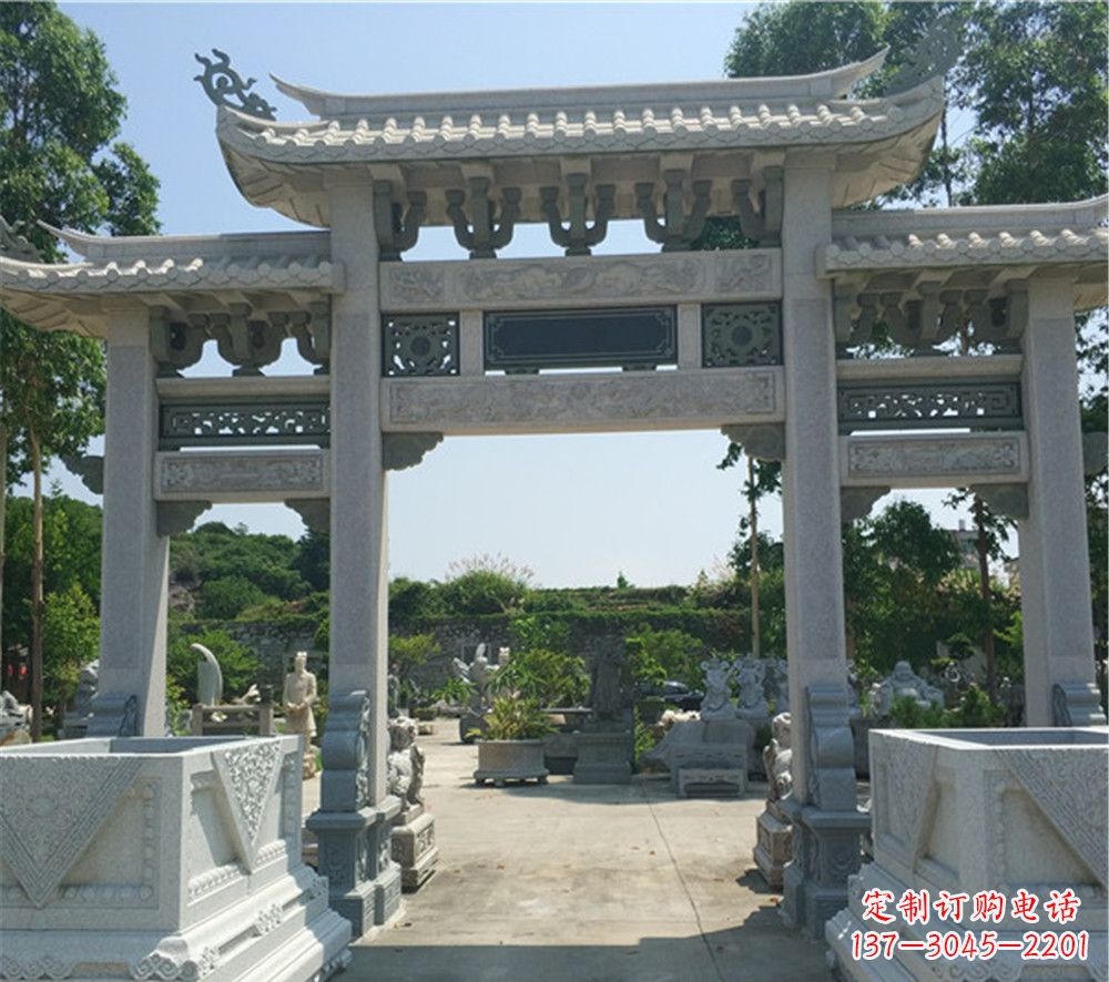 信阳全国厂家特制农村石牌坊雕塑