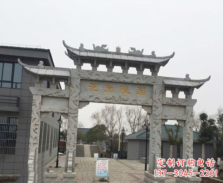 信阳精美牌楼石雕，精致雕琢精美臻品