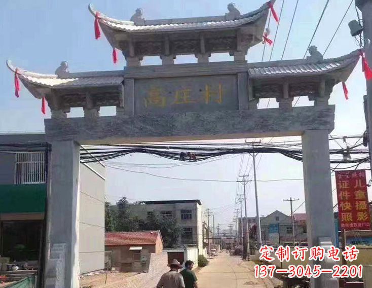 信阳牌楼石雕塑,为家庭装饰带来精致灵动
