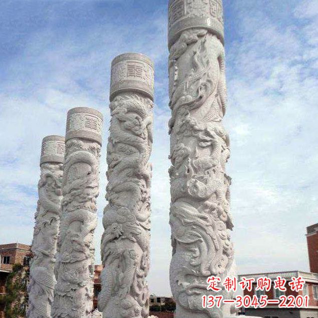信阳精美石雕龙雕塑,释放神秘力量