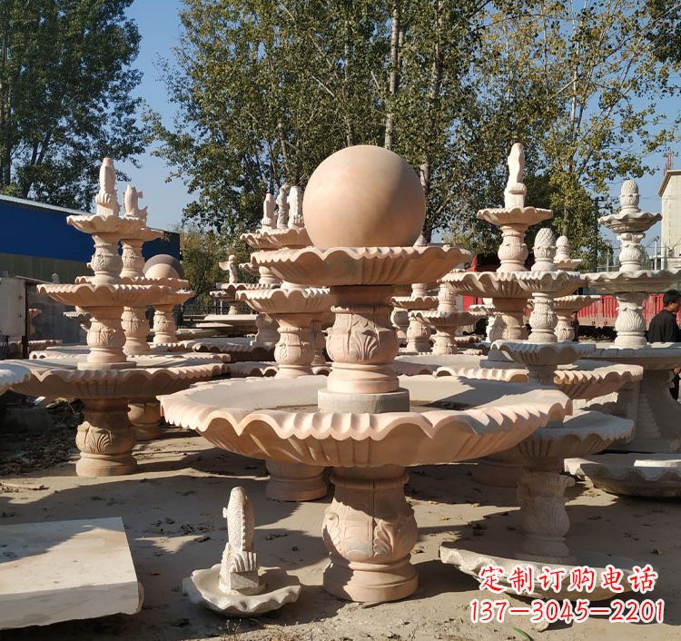 信阳喷泉砂岩水景雕塑