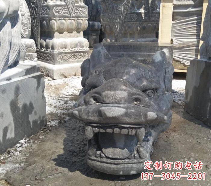 信阳传承巨龙传说的高品质龙头雕塑