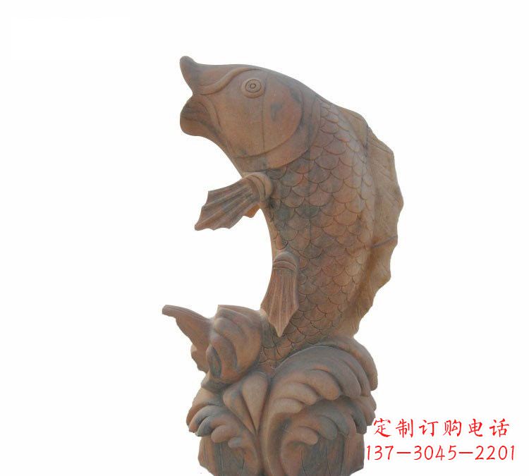 信阳鲤鱼石雕,精细雕刻让你赞叹不已