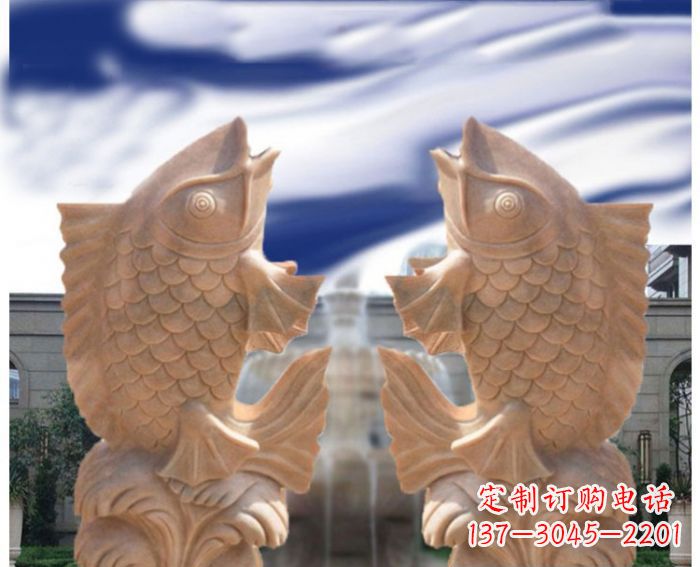 信阳中领雕塑设计定制精美鲤鱼雕塑