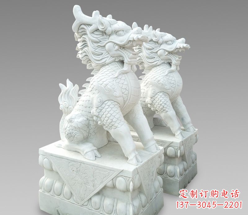 信阳释迦牟尼麒麟石雕,吸煞驱邪