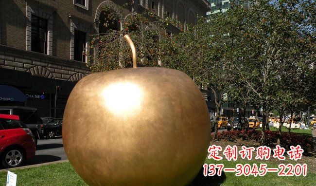 信阳苹果城市景观铜雕,精致绝美!