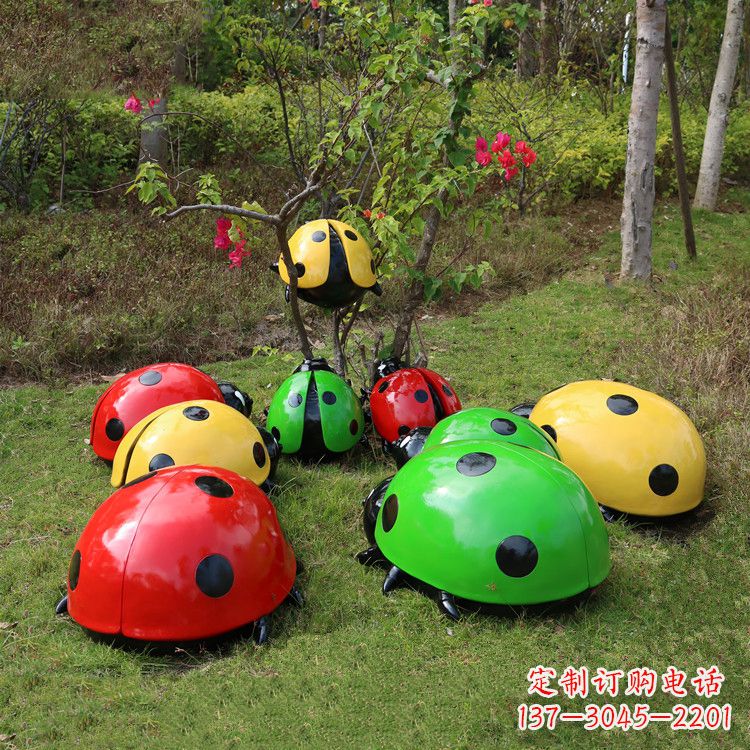 信阳儿童可爱的七星瓢虫卡通雕塑