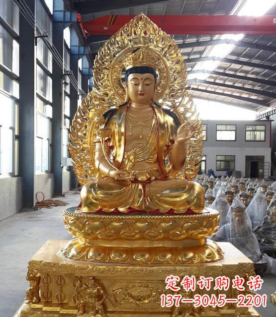 信阳手工精雕如来佛塑像