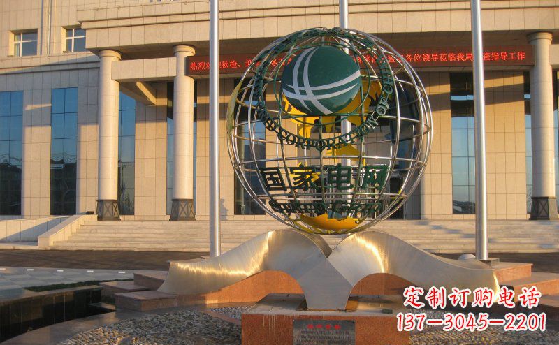 信阳精工打造,全球通用的不锈钢地球雕塑