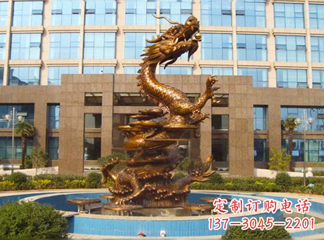 信阳悠久传承高品质铜雕喷泉雕塑
