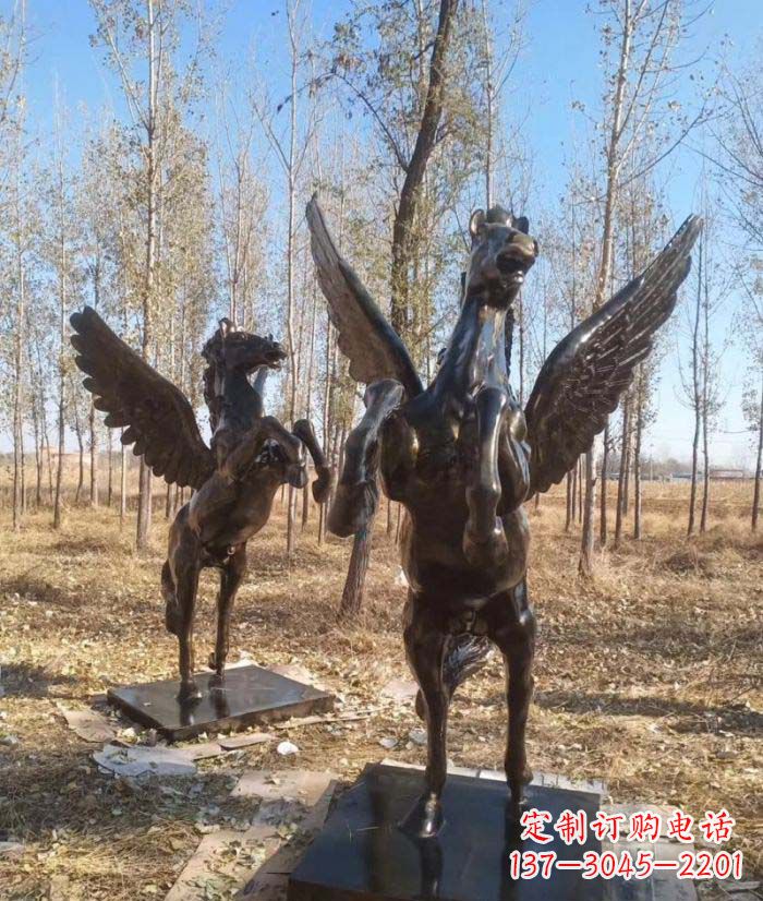 信阳优雅传神的飞马铜雕