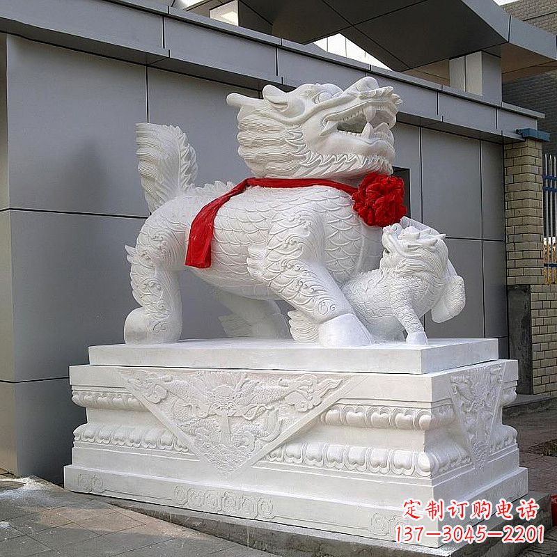 信阳超精美的中国麒麟石雕