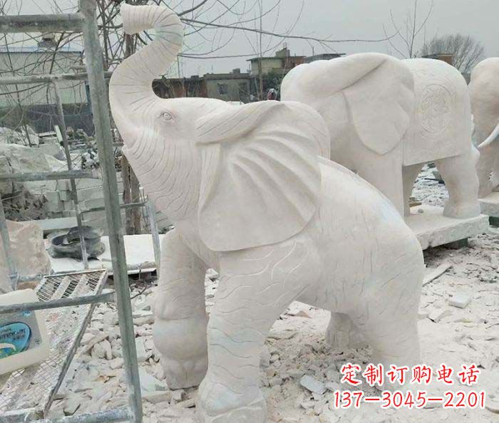 信阳企业景观招财大象雕塑
