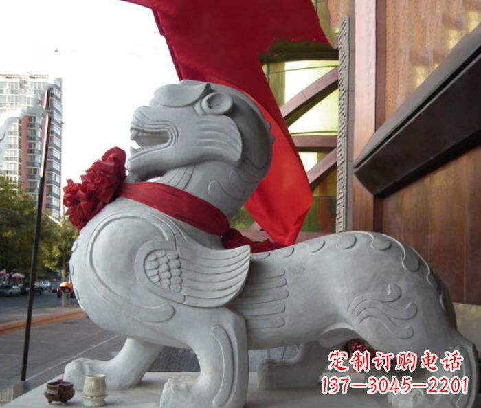信阳中领雕塑的貔貅石雕,祈福安康守护您的家