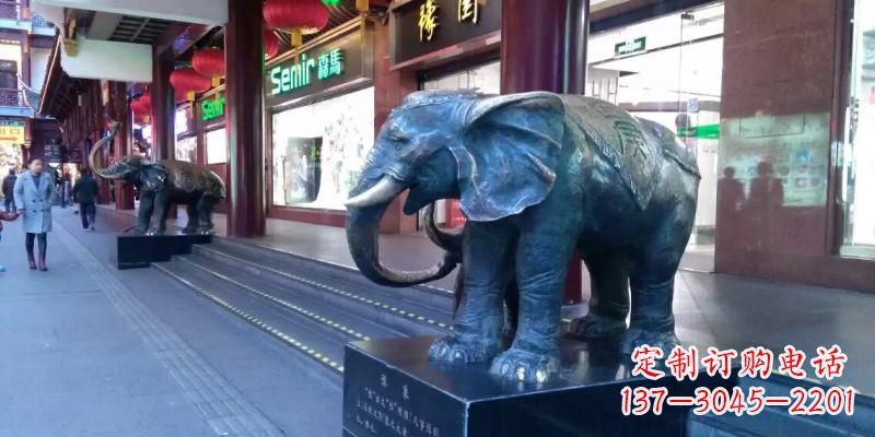 信阳精美大象铜雕,传承古代工艺
