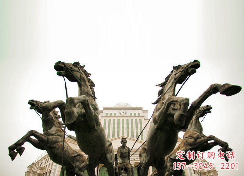 信阳优雅马车雕塑,精致雕琢,点缀你的生活