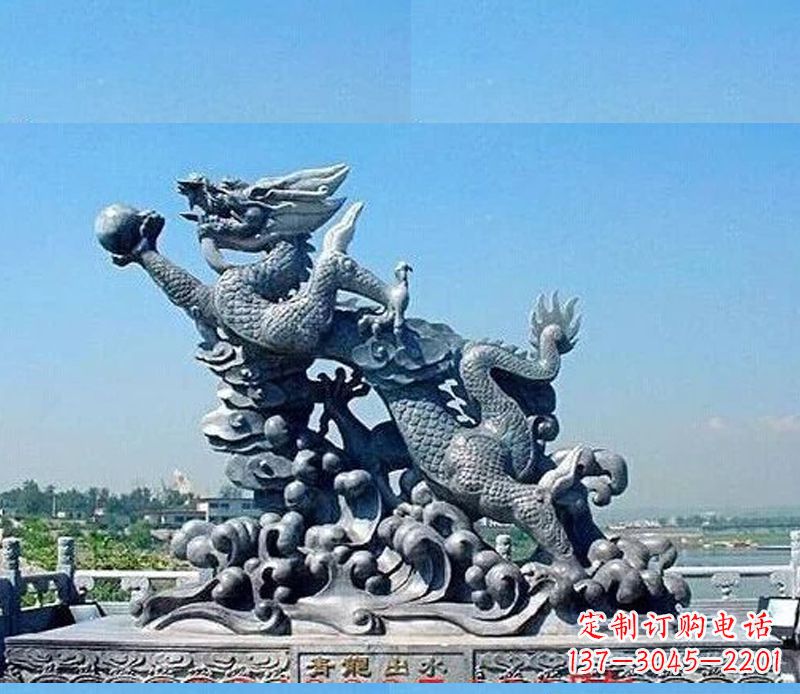 信阳中领雕塑独一无二的青龙出水雕塑