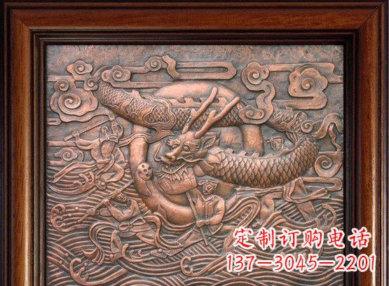 信阳精美青龙铜浮雕,集传统与现代于一身