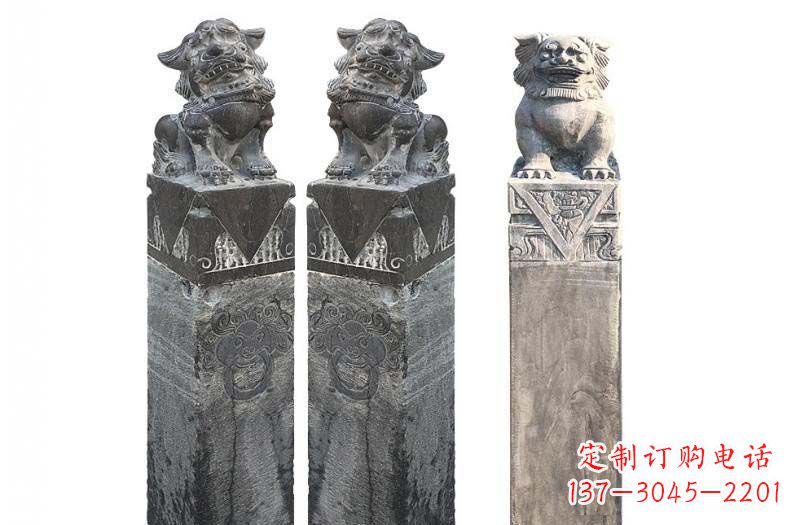 信阳来自古代的精美狮子雕塑