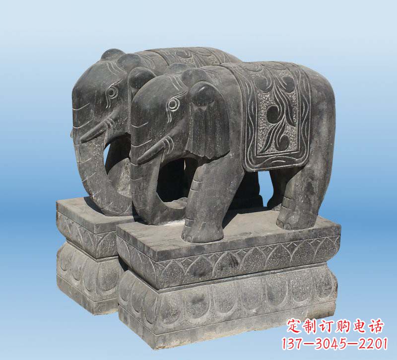 信阳仿古石雕大象,雕刻出精美之美