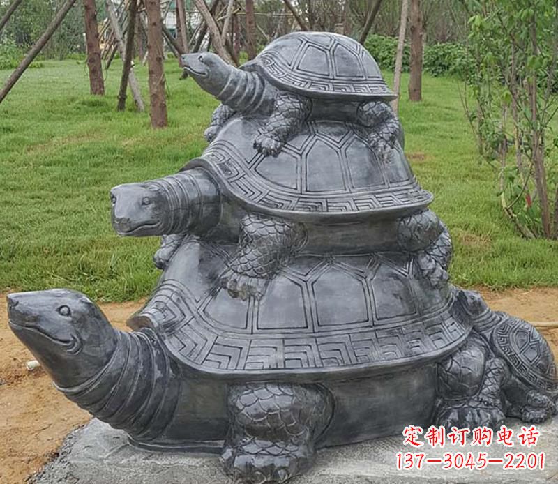 信阳精美耐看的海龟母子雕塑