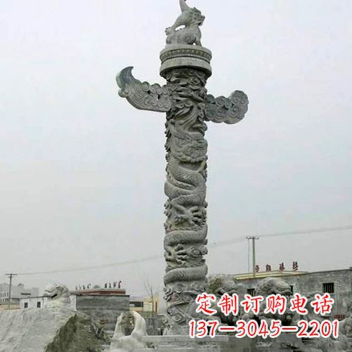 信阳青石华表雕塑,带您领略至高贵的艺术之美