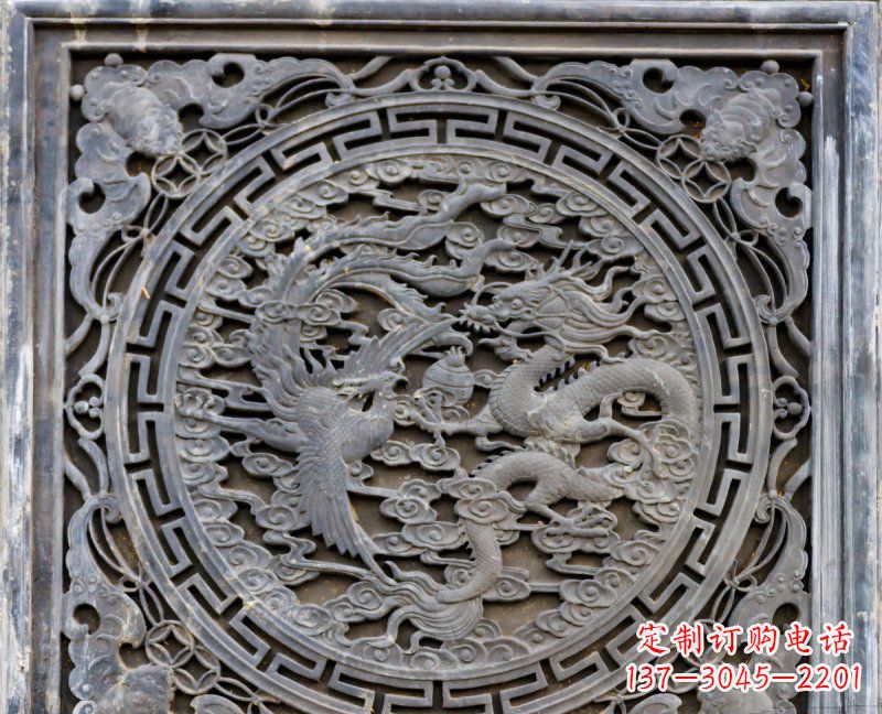 信阳传统工艺青石龙雕精美绝伦