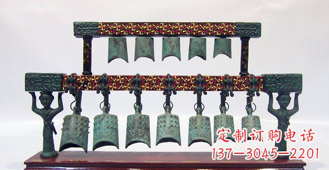 信阳青铜编钟古代乐器雕塑