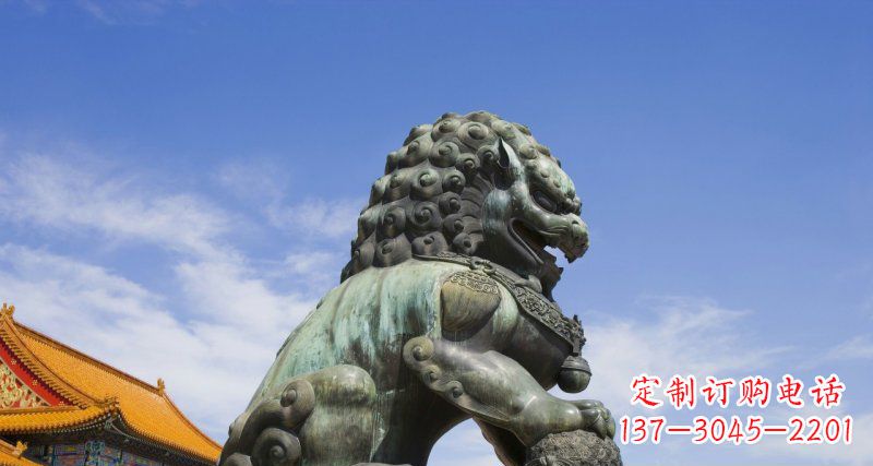 信阳青铜故宫狮子雕塑--精美绝伦