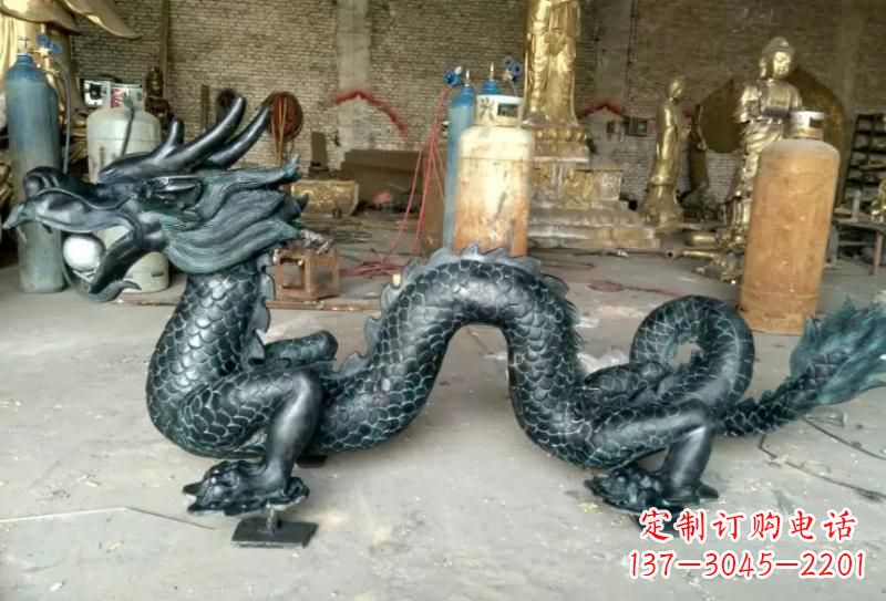 信阳青铜龙戏珠专业装饰艺术雕塑