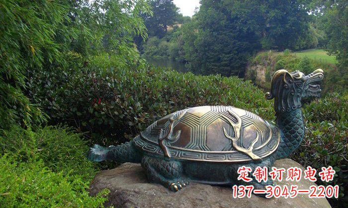 信阳融合经典的青铜龙雕塑