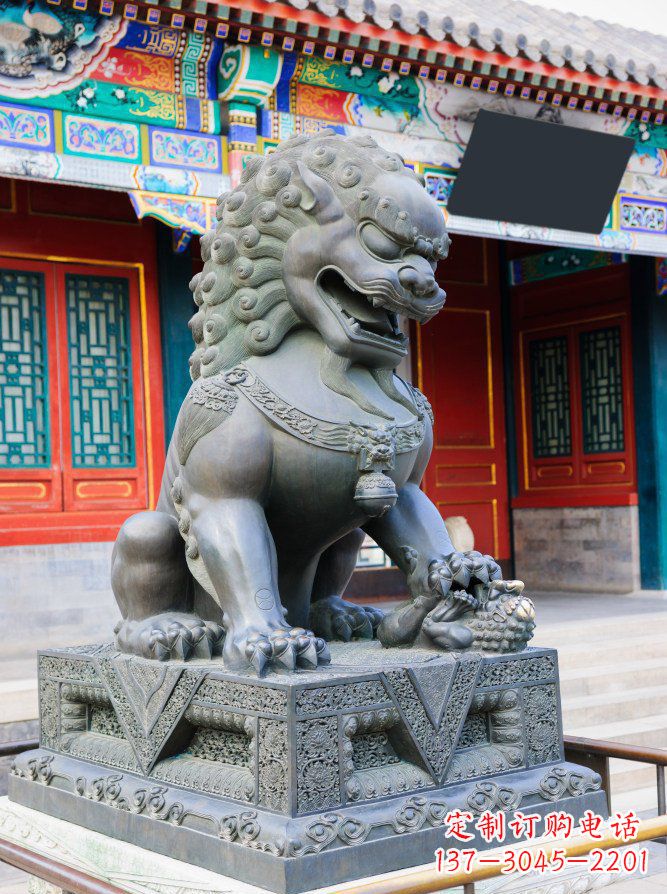 信阳青铜狮子雕塑,精美北京狮雕塑