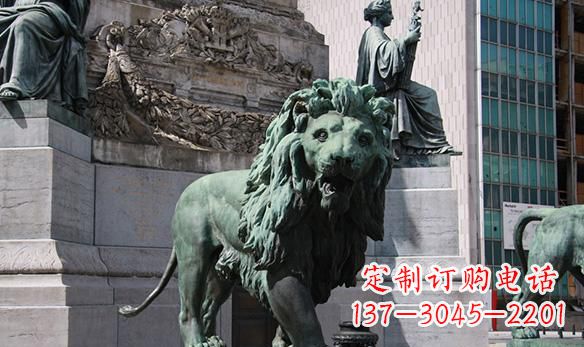 信阳传承传统工艺,狮子雕塑精品上市