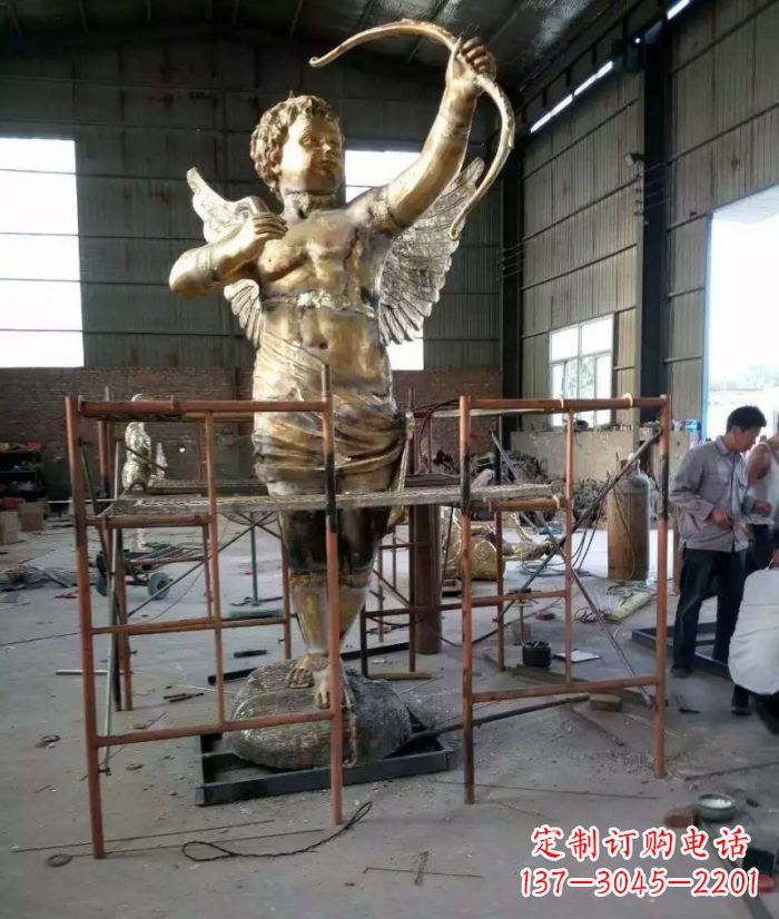 信阳尊贵的丘比特铜雕塑