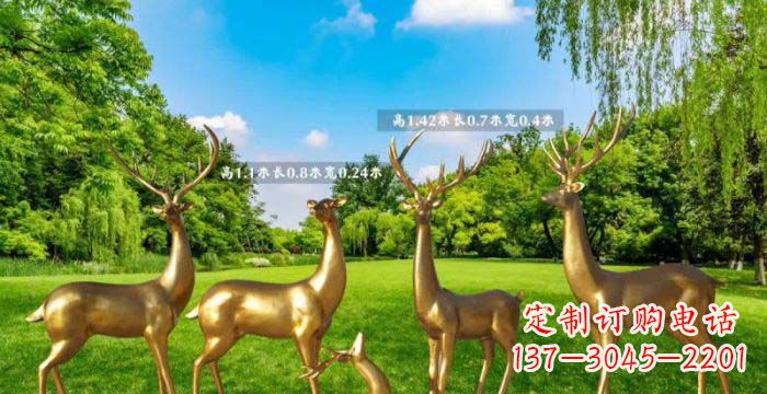 信阳美轮美奂的鹿雕塑,是铜雕工艺在古典雕塑艺…