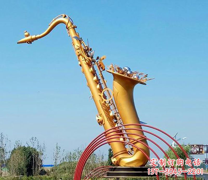 信阳中领雕塑:萨克斯铜雕高质量制作